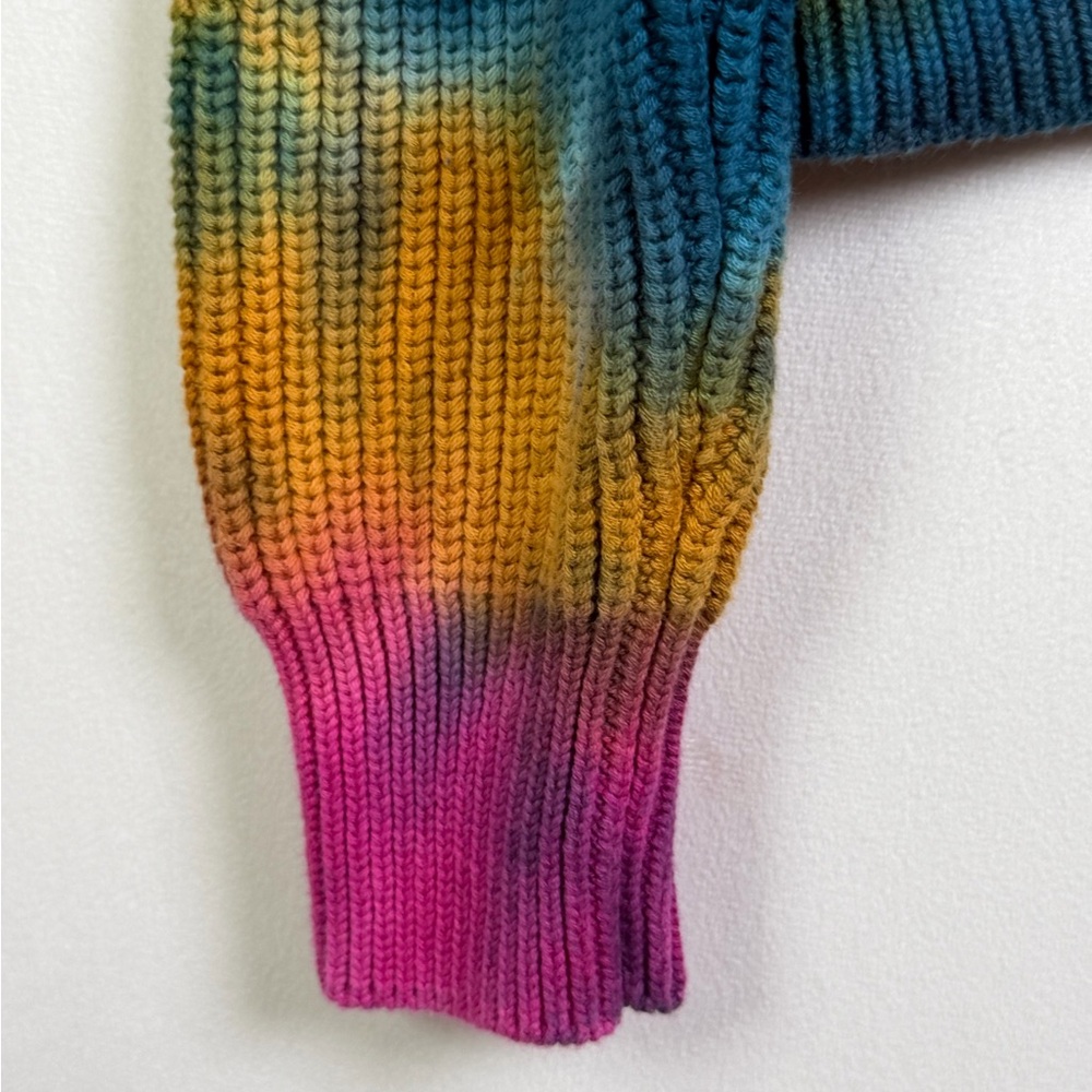 Young Fabulous & Broke (YFB) Women’s Tie Dye Oversize Cropped Sweater Sz XS - Picture 9 of 10